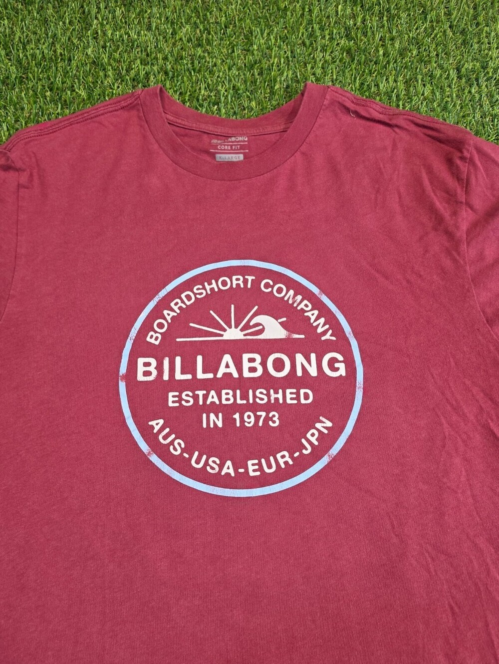 Billabong Men's Core Fit Graphic T-Shirt, Size X-Large, Red